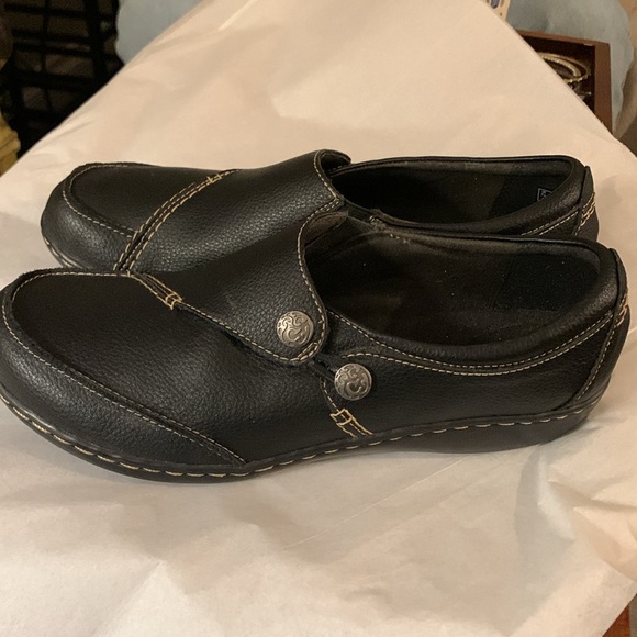 Clarks Ashland Lane Q black shoes size 10 M - Picture 3 of 8